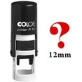 thumbnail image 1 of QUESTION MARK Self Inking Mini Rubber Stamp Colop Round Decorative Teachers Stamps 12mm, 1 of 3