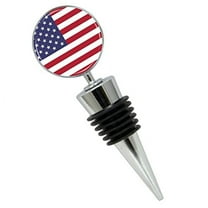 Usa Flag Wine Bottle Stopper In Gift Box, Perfect For House Warming Gift