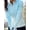 Light blue, variant on Womens Golf Shirt Long Sleeve Athletic Quarter Zip Pullover Sun Protection with Pocket Blue M