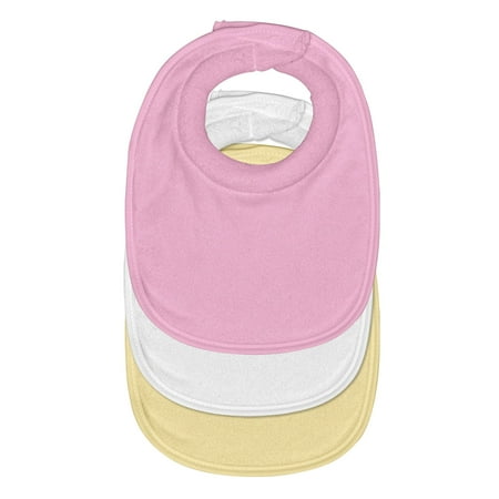 green sprouts Stay-dry Milk Catcher Bib (3pk)-Pink Set-0/6mo