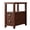 Brown, variant on Topbuy Retro Wooden Side End Table Rectangular Nightstand W/ 2 Drawers and Shelf Brown