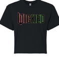 thumbnail image 3 of Wicked - Theatrical Rainbow Logo - Juniors Cropped Graphic T-Shirt, 3 of 5