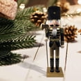 thumbnail image 2 of Mlless 36*10*8CM Nutcracker Ornaments Wooden Christmas King Conscripts Doll Toy Nutcracker Desktop Ornaments Christmas Decoration, 2 of 6