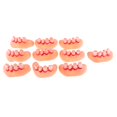 thumbnail image 2 of 10pcs falsos suaves Broma divertida Juguete de la mordaza de disfraces Accesorios de Halloween , blancos Dientes blancos, 2 of 8