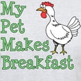 thumbnail image 3 of CafePress - Pet Makes Breakfast T Shirt - Men's Classic Graphic T-Shirt, 3 of 4