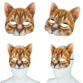thumbnail image 6 of Cat Mask Animal Half Face Mask Fancy Dress Animal Tabby Mask Animal Cat Head Mask Halloween Novelty Costume Party Accessory, 6 of 6
