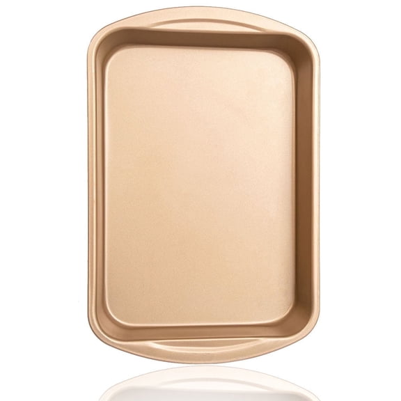 Donepart 9x13 Inch Baking Pan, Heavy Steel Nonstick Deep Cake Pan for Baking - Perfect for Baking Cakes, Brownies, Golden