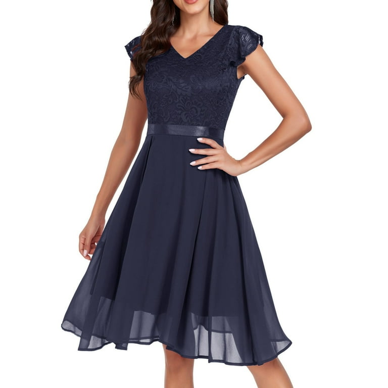 Bowknot Backless V Neck Evening Dresses Bowknot Backless V Neck Evening Dresses
