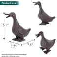 thumbnail image 2 of Sungmor Vintage Cast Iron Duck Garden Statue - 6.7" Tall Heavy Duty Outdoor Duckling Figurine, Rustic Animal Sculpture for Lawn, Patio, Yard - Antique Brown Finish, Farmhouse Home Decoration, 2 of 7