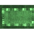 thumbnail image 1 of Ahgly Company Indoor Rectangle Abstract Emerald Green Contemporary Area Rugs, 3' x 5', 1 of 4