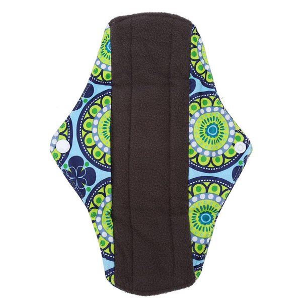 WALFRONT 1PC Reusable Washable Panty Liner Bamboo Charcoal Cloth Mama