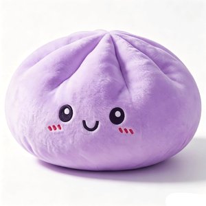 Giant Dumpling Pillow Cute Plush Stuffed Steamed Bun Pillow 12IN Dumpling Plush Giant Dumpling Squeeze for Adults Home Office Decor