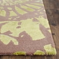 thumbnail image 3 of SAFAVIEH Capri Diamond Abstract Wool Area Rug, Plum/Mist, 4' x 6', 3 of 7
