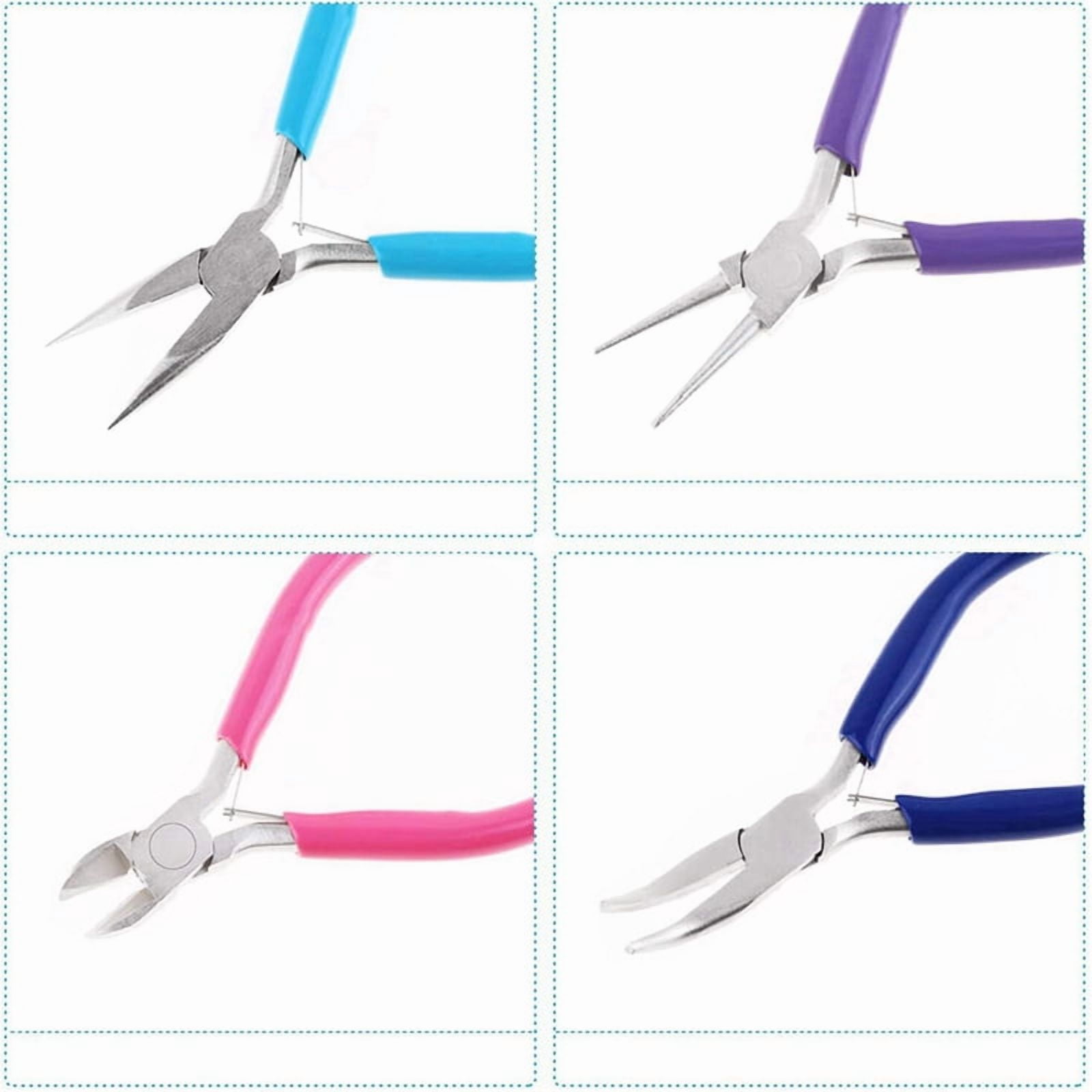 8 Pcs Jewelry Making Tools Kit Jewelry Pliers with Needle Nose Pliers for Crafts Wire Wrapping Jewelry Making Supplies