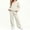 White, variant on BXJX Girls Knit Outfit Sets Size 10-12 T, V Neck Button Down Long Sleeve 2 PC Cardigans & Wide Leg Pants Sets Purple
