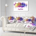 thumbnail image 3 of Designart Boston Skyline - Cityscape Throw Pillow - 12x20, 3 of 5