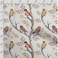 thumbnail image 3 of Soimoi Bird & Flowers PrintCotton Poplin Sewing Fabric Sold by The Yard 42 Inch WideSewing Craft Quilting/ Quilt Making Fabric -Brown, 3 of 5
