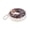 Brown, variant on Keychain Pendant Donut Shape Soft Elastic Feel Quick Rebound Squeeze Toy Safe PVC Stress Relief Fidget Toy
