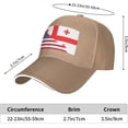 thumbnail image 6 of American Flag and Georgian Flag Unisex Baseball Cap Fits Men Women Adjustable Dad Hat Sandwich Bill Cap, 6 of 8