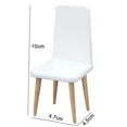 thumbnail image 3 of Wooden Multi Purpose Armchair 1/12 Scale - Modern Style Dollhouse Miniature Furniture Model In White, Desktop Dress Up, By Kingtowag, 3 of 7