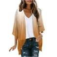 thumbnail image 1 of Cárdigan de mujer, blusa informal estampada de manga larga con bolsillo, cárdigan, chaqueta de gasa sin límites para mujer, 1 of 4