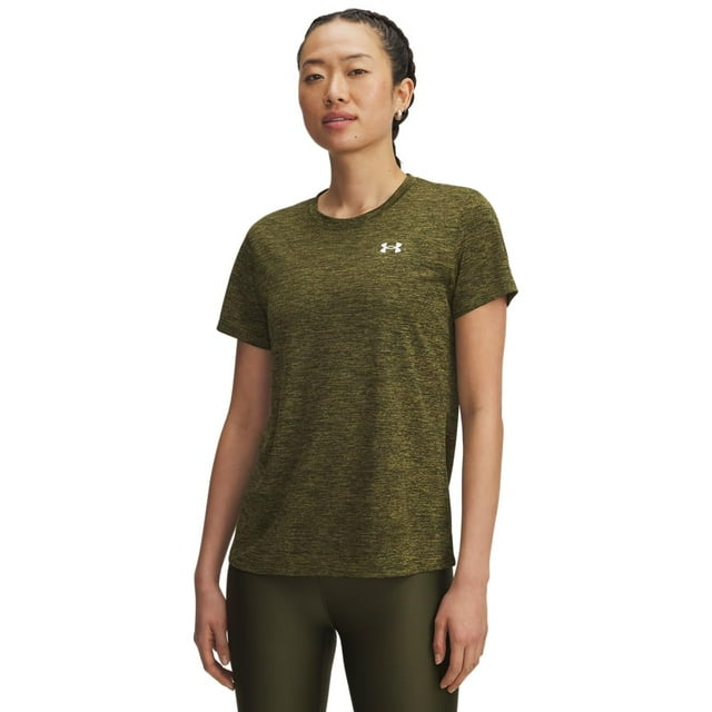 Camisa Under Armour Tech Twist de manga corta, cuello redondo, XXL, para mujer