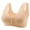 #2-Khaki, variant on Patlollav Summer Bras 2024,Women Front Buckle without Steel Ring Underwear Soft Cotton Plus Size Underwear Bra