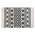 thumbnail image 1 of Transform Your Bathroom with our 20x32in Non-Slip Tribal Style Bath Rug Runner - Soft Microfiber, Machine-Washable Bathroom Rugs. Perfect for Tub and Shower Floor Protection!, 1 of 5