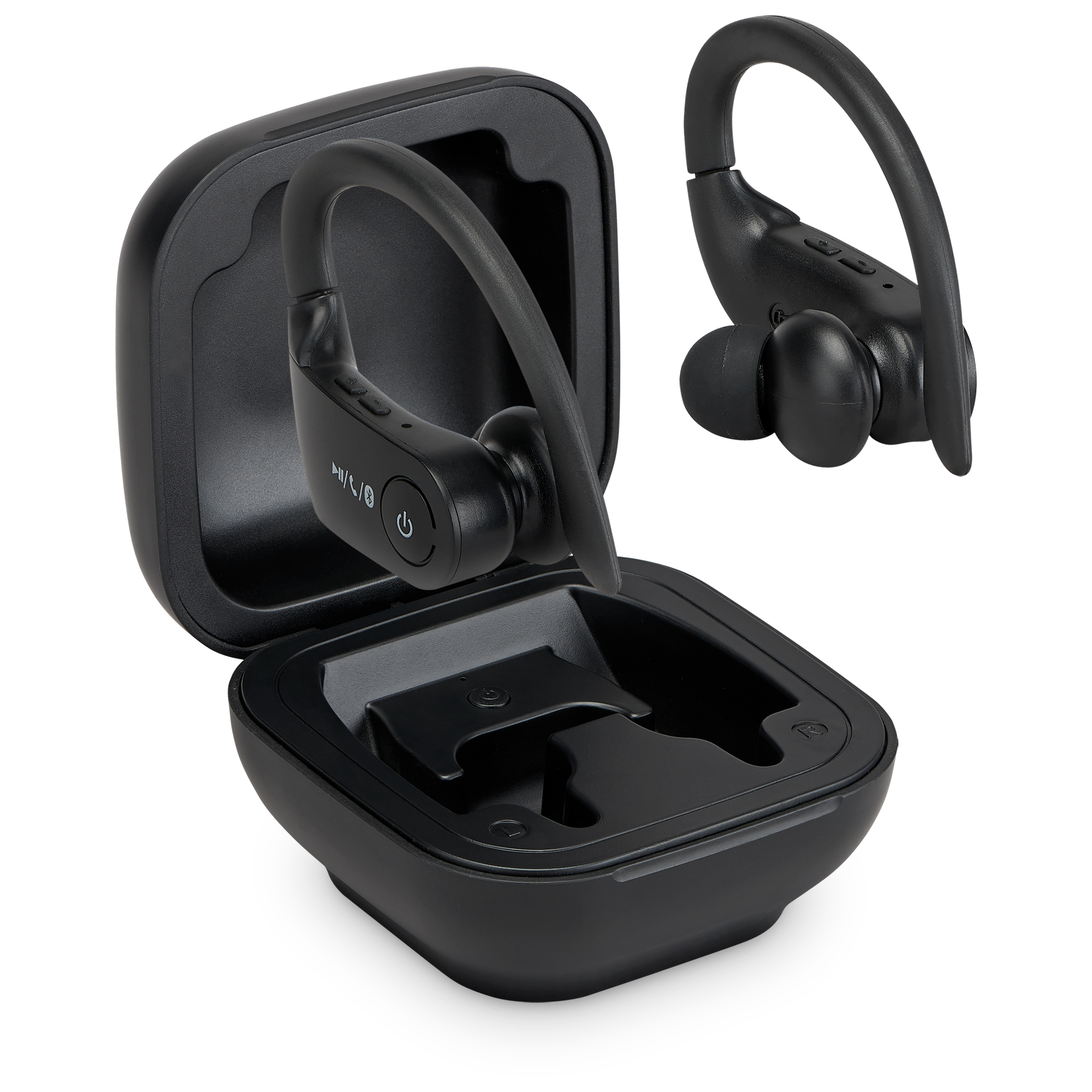 ILive Bluetooth Earbuds True Wireless With Charging Case Black 
