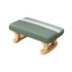 thumbnail image 2 of Taburete rectangular, pequeño puf, cómodo banco sencillo, reposapiés acolchado con Verde, 2 of 9