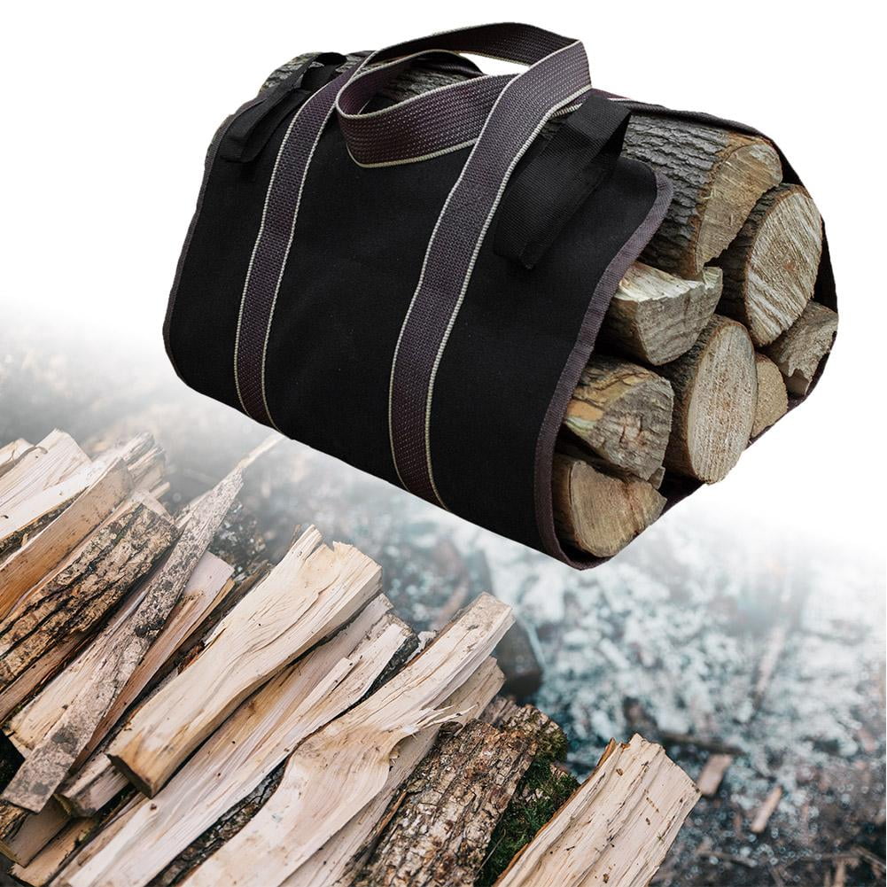 OTVIAP Portable Canvas Log Carrying Bag Camping Outdoor Twigs Branch