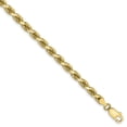thumbnail image 1 of 10K Yellow Gold 4mm Handmade Diamond Cut Rope Chain, 1 of 2