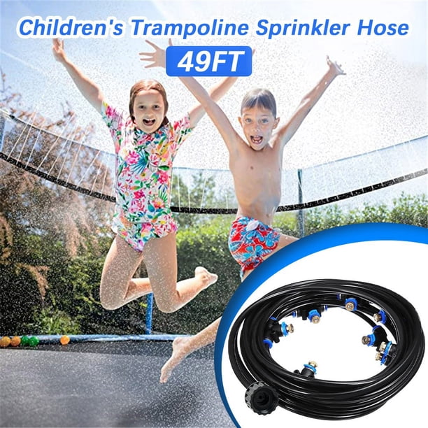 Hjcommed 49FT Trampoline Waterpark Sprinkler Best Outdoor Summer Toys ...