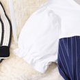thumbnail image 4 of GBSYEWXS Outfits Sets For Children Girls Solid Color Lapel Neck Tops Pants Patchwork Cool Short Sleeve Dark Blue Outfit Set Size 9 Years-10 Years, 4 of 9