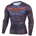 thumbnail image 1 of Rashguard Gym Man Fitness Long Sleeve Compression Shirt Bat Spider Superhero Print Fashion Cloth For Running Training Exercise, 1 of 5
