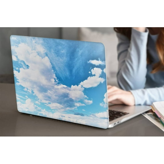 KSK KAISHEK Hard Shell Case Compatible MacBook Air 13"( Not Retina Display, 2010-2017) + Black Keyboard Cover Model A1466 & A1369, No USB-C Sky Series 1227