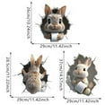 thumbnail image 2 of BotaniNest 3D Effect Cartoon Rabbit Toilet Decoration Toilet Toilet Stickers Home Decoration Wall Stickers Self Pasted, 2 of 3