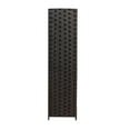 thumbnail image 3 of FDW 4 Panel Simple Pastoral Style Foldable Porch Living Room Office Room Divider,Brown, 3 of 5