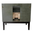thumbnail image 2 of Bellaterra Home 37" Single vanity in Linen Gray finish top with Black galaxy and rectangle sink, 2 of 14