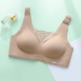 thumbnail image 4 of Women's Non Wired Padded Full Cup Bra - Wireless Supportive Bustier - W-Shape Structure Breathable Comfort Bra, 4 of 5