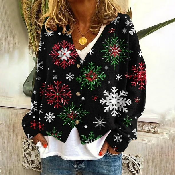 Chaqueta informal de manga larga sin capucha para mujer, cárdigan estampado a la moda, chaqueta informal de moda, camiseta de manga larga con cuello en V, chaqueta informal de manga larga con capucha,