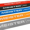 thumbnail image 4 of Meister X Band Comfort-Width 41" x 2" Resistance Bands - X-Wide Premium Loop Bands - Complete 5 Band Set, 4 of 6