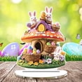 thumbnail image 6 of Easter Visual 2D Table Decoration, Flat Acrylic or Wood Ornament for Home Living Room, Festival Tabletop Display, Spring Holiday Centerpiece Accent, 6 of 6