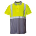 thumbnail image 1 of Portwest - Polo de manga corta para hombre (Amarillo/gris), 1 of 1