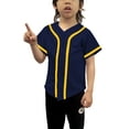 thumbnail image 1 of Lappel Kids Baseball Button Down Jersey League Sports Team Uniforms Size 12 Month to 10 Years Short Sleeve Athletic Sports Tee Shirts Made in USA, 1 of 4