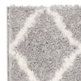 thumbnail image 3 of Parma Lyssa Geometric Shag Runner by Chateau Lyon, Grey/Cream, 2'3" x 8', 3 of 4