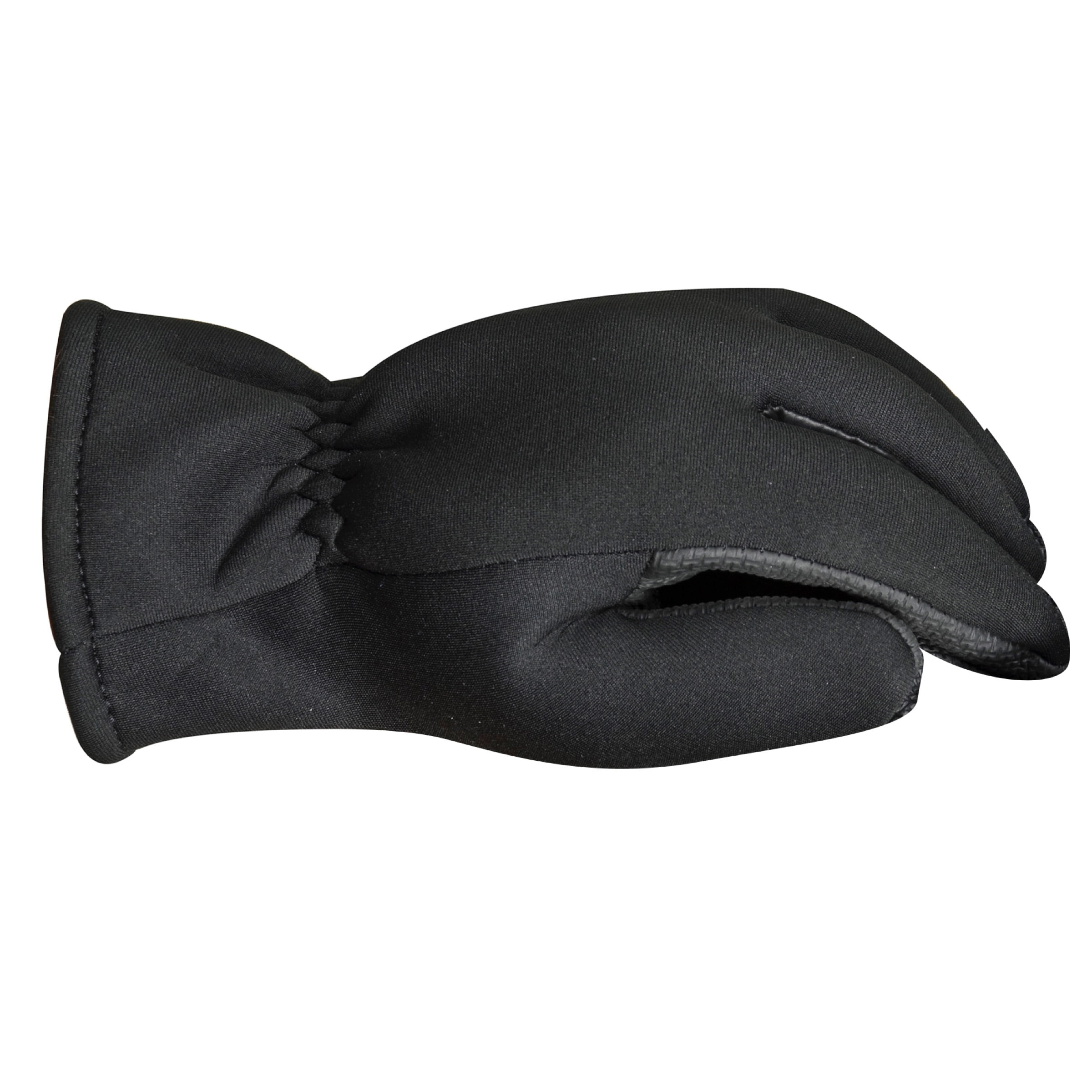 South Bend Fleece-lined Neoprene Fishing Gloves Ice Gear, Black