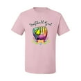 thumbnail image 2 of Wild Bobby, Colorful Softball Girl, Sports, Men Graphic Tee, Light Pink, 5X-Large, 2 of 5