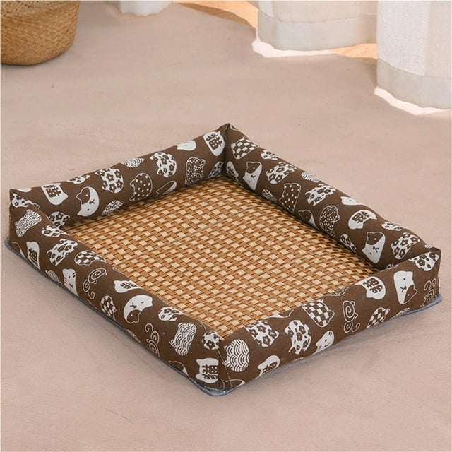 Tapis Glacé pour Animaux, Tapis Rafraîchissant, Tapis Universel Saisonnier pour Lit de Chien, Lit pour Animaux Carré Rafraîchissant d'Été et Résistant à l'Usure