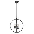 thumbnail image 2 of Golden Lighting 3167-4P BLK Colson 4 Light Pendant in Matte Black, 2 of 3